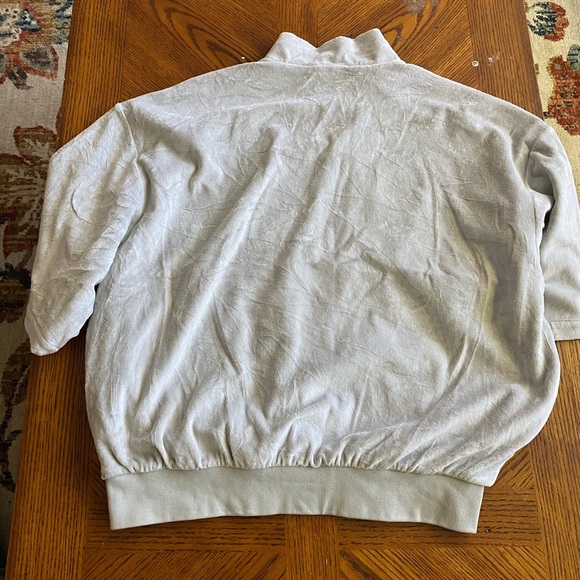 Adidas Women's Gray Velour Sweatshirt - Picture 7 of 8